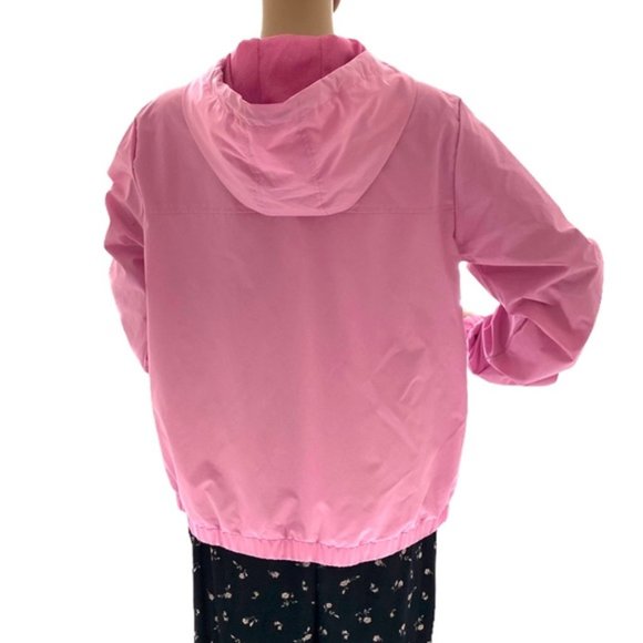 VANS Kastle Turvey Windbreaker Fuchsia Pink Women Zip Hooded Jacket VN0A4CWTUNU - Picture 8 of 13